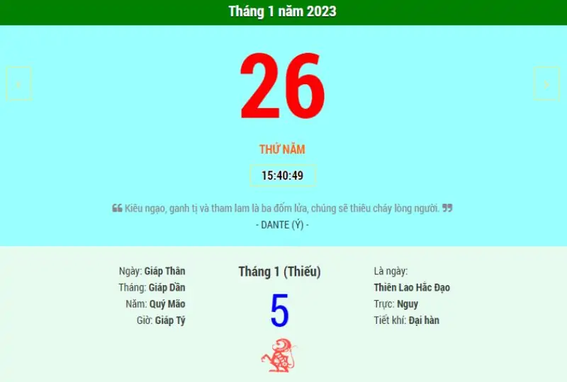 Tổng quan về ngày mùng 5 Tết 2026