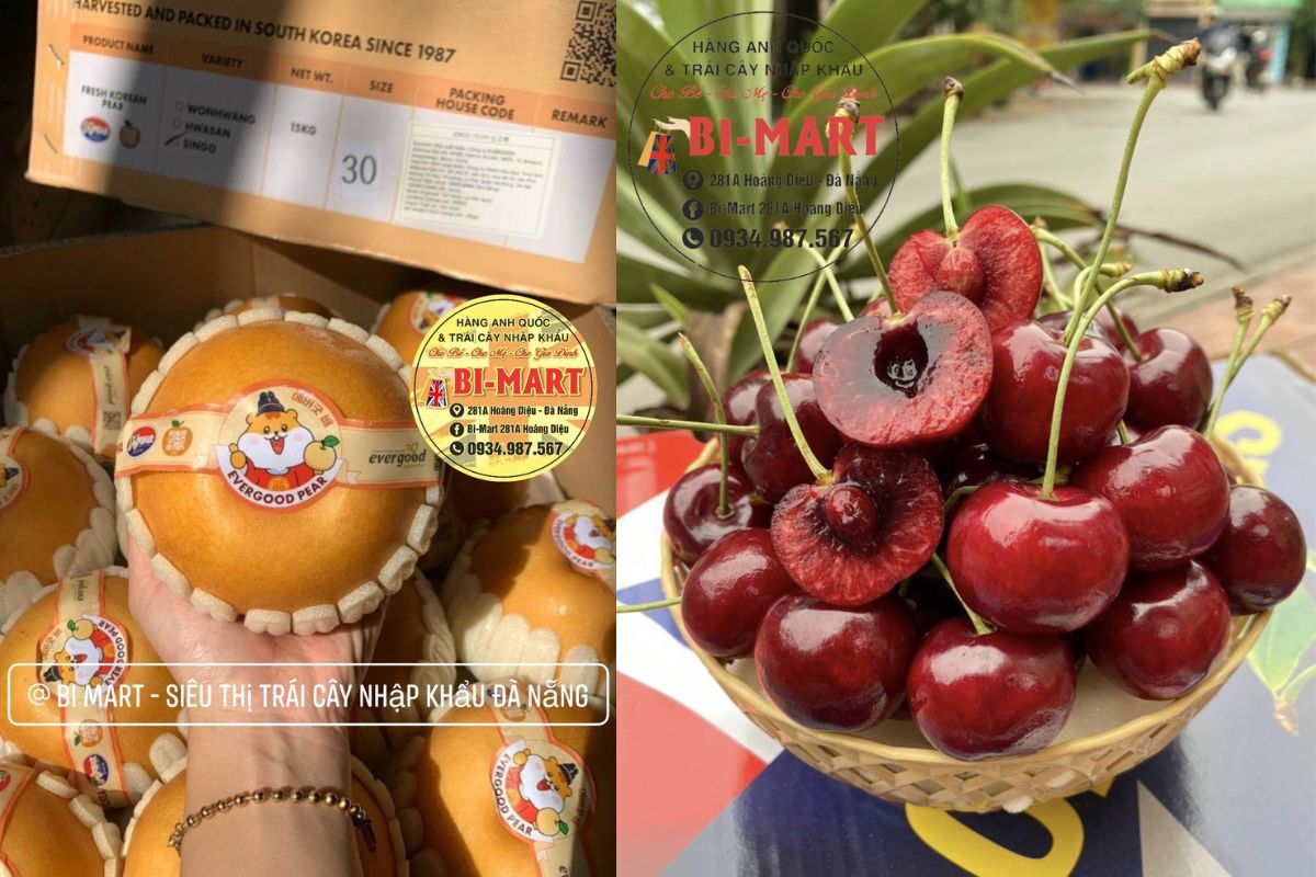 Trái cây nhập khẩu Đà Nẵng Bi Mart