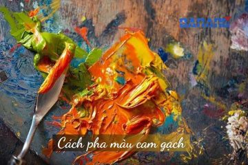 Hướng dẫn 2 cách pha màu cam gạch và những lưu ý cần thiết
