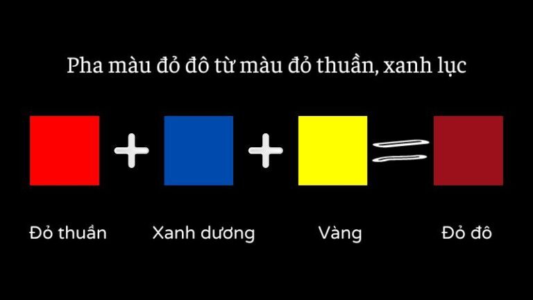 2 cách pha màu đỏ đô giúp lên màu chuẩn chỉnh nhất