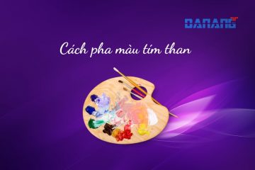 Hướng dẫn 2 cách pha màu tím than từ các màu phổ biến