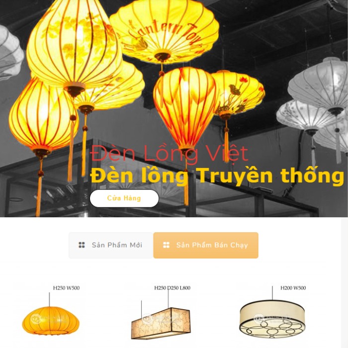 cửa hàng đèn trang trí ở Đà Nẵng Đèn lồng Việt